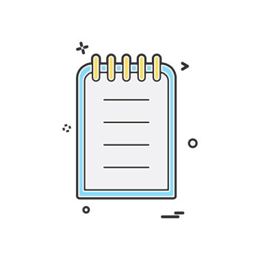 Belge simgesi tasarım vektörü