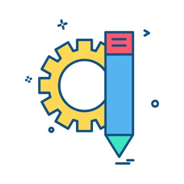 Dişli simge tasarlamak vektör