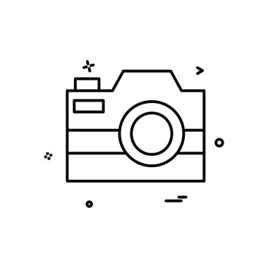Kamera simgesi tasarım vektörü