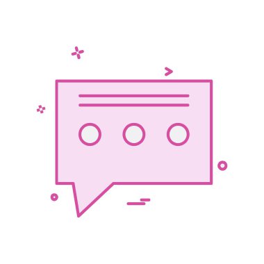 İleti simge tasarlamak vektör