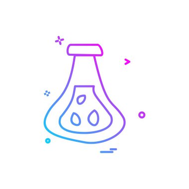 deney şişesi simge vektör tasarımı