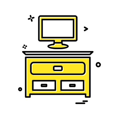 Şirket ofis simgesi tasarım vektörü 