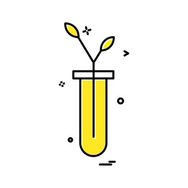 Tüp simgesi tasarım, renkli vektör çizim