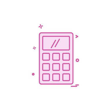 Hesap makinesi simgesi tasarım vektörü