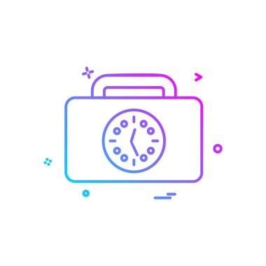 Evrak Çantası'nı simge tasarlamak vektör 