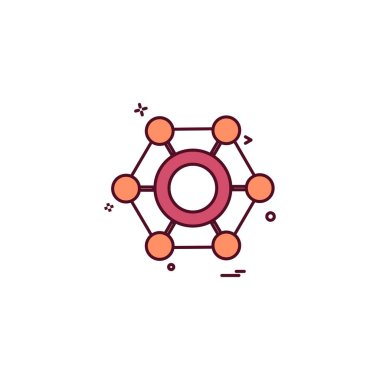 Ceviz simgesi tasarım vektörü 
