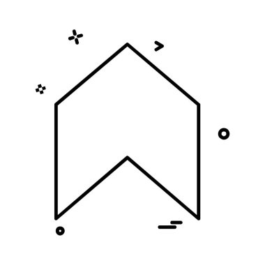 Ok simgesi tasarım vektörü