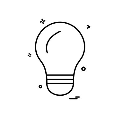 ampul ışık simge vektör tasarımı
