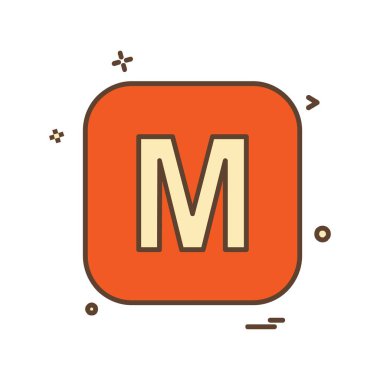 İngilizce alfabe simge tasarlamak vektör 