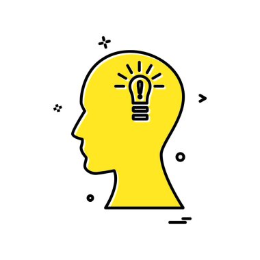 Beyin simge tasarlamak vektör