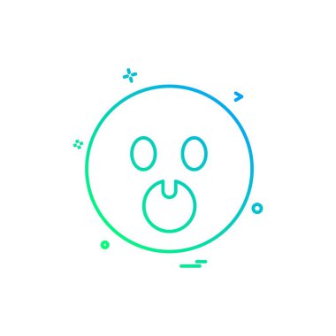 Emoji simgeleri tasarım vektörü 