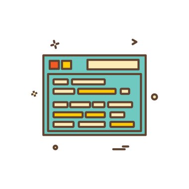 Web sitesi simge tasarım vektörü