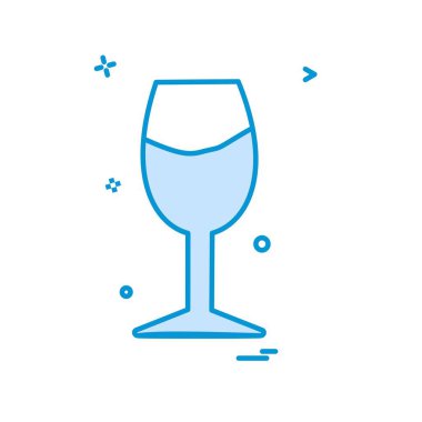 İçki simgesi tasarım, renkli vektör çizim 