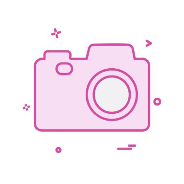 Kamera simgesi tasarım vektörü