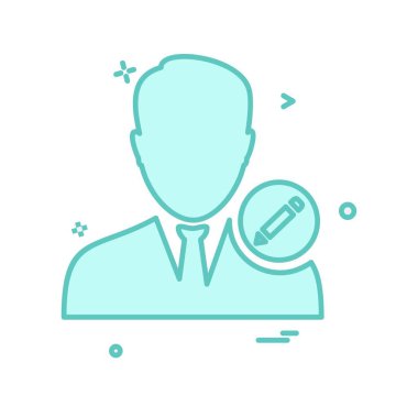 Avatar erkek simge tasarım vektörü