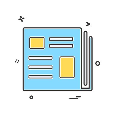 Kitapların simge tasarım vektörü