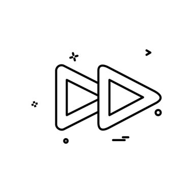 Medya simge vektör beyaz arka plan üzerinde