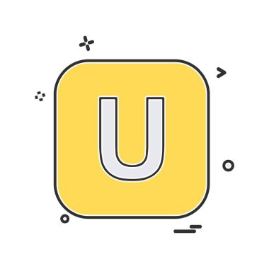 İngilizce alfabe simge tasarlamak vektör 