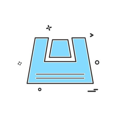 Çanta simge tasarlamak vektör