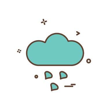 Weather simge vektör beyaz arka plan üzerinde