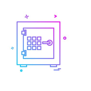 Güvenlik simge tasarlamak vektör 