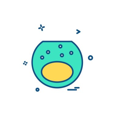 İçki simgesi tasarım, renkli vektör çizim 