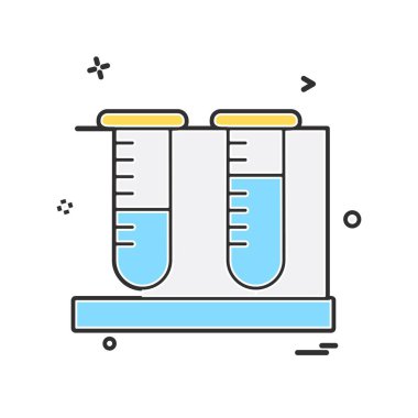 Beaker ikon tasarım vektörü