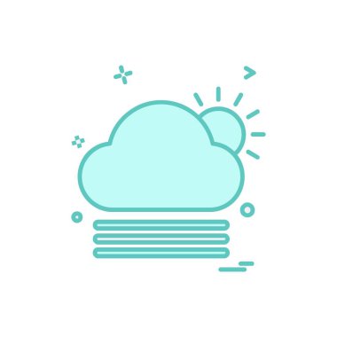 Weather simge vektör beyaz arka plan üzerinde