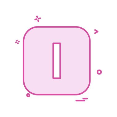 İngilizce alfabe simge tasarlamak vektör 