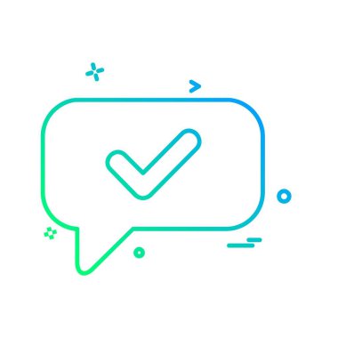 İleti simge tasarlamak vektör