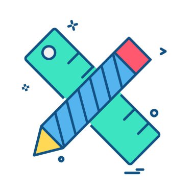 Kalem simgesi tasarım vektörü