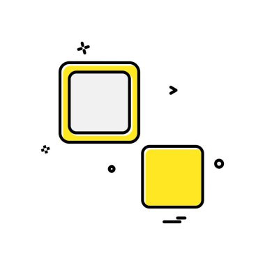 Blok simge tasarlamak vektör 