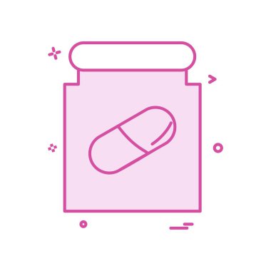 ilaç kutusu ikon vektör tasarımı