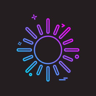 Hava simgesi tasarım vektörü