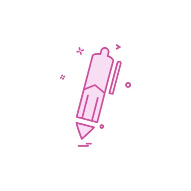 Kalem simge tasarlamak vektör