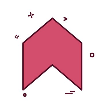 Ok simgesi tasarım vektörü