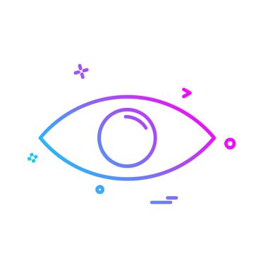 göz simgesi tasarım vektörü