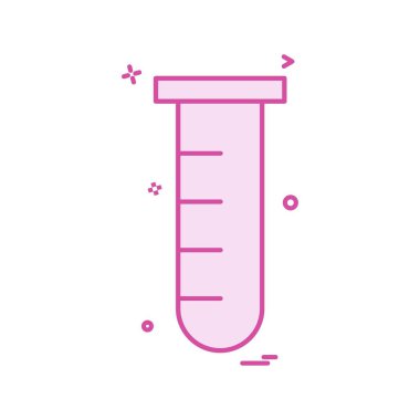 Tüp simgesi tasarım, renkli vektör çizim