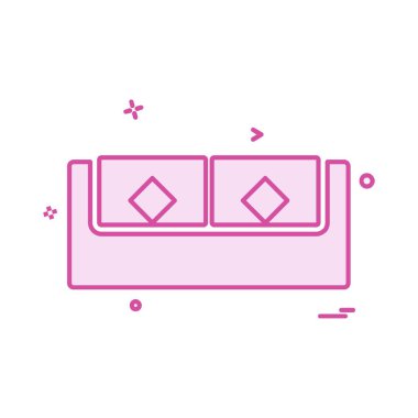 kanepe simge tasarlamak vektör