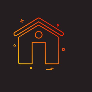 Emlak simge tasarlamak vektör