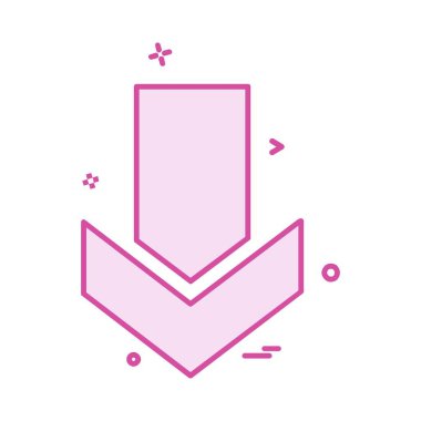 Ok simgesi tasarım vektörü