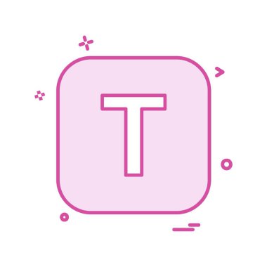 İngilizce alfabe simge tasarlamak vektör 