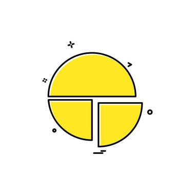 Pasta çizelgesi tasarım vektörü 