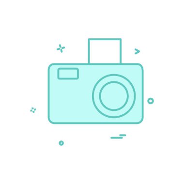 Kamera simgesi tasarım vektörü