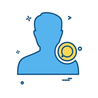 Avatar erkek simge tasarım vektörü