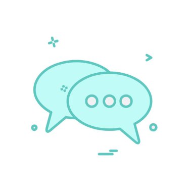 İleti simge tasarlamak vektör