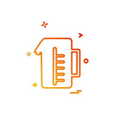 İçki simgesi tasarım, renkli vektör çizim 