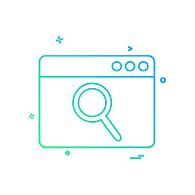 Web yerleşim simgesi tasarım vektörü