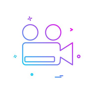 Kamera simgesi tasarım vektörü