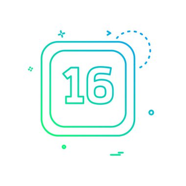 Takvim simge tasarlamak vektör 